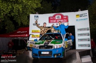 Rallye Český Krumlov: Vyhlášení výsledků na cílové rampě